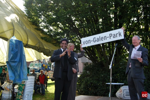 Einweihung des von-Galen-Parks in Merfeld